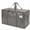 Gray, variant on Compact Home Textile Storage Organizer with Handle and Zip Closure for Versatile Use in Closets Attics Dorms Polyester Material Great for Organization and Travel