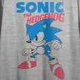 thumbnail image 6 of Sonic the Hedgehog Classic Character Crew Neck Short Sleeve Gray Heather Women's Crop Top-S, 6 of 7