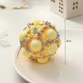 thumbnail image 1 of Maca yellow 8cm specifications Christmas decoration holiday scene layout Christmas tree ornaments dress up handmade diy Maca Christmas ball small, 1 of 5