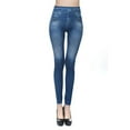 thumbnail image 2 of Women Wild Denim Jeggings with Pockets Stretch Jeans Leggings High Waist Slim Leggings, 2 of 7