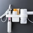 thumbnail image 4 of Estante de almacenamiento para rizador de pelo, soporte para secador de pelo, organizador de baño, peine, montaje en pared, 4 of 5