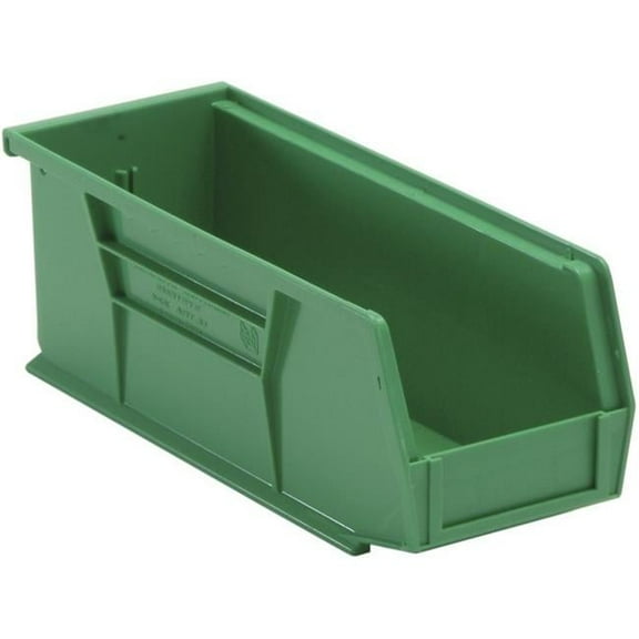 Ultra Stack & Hang Bin, Green - 10.87 x 4.12 x 4 in.