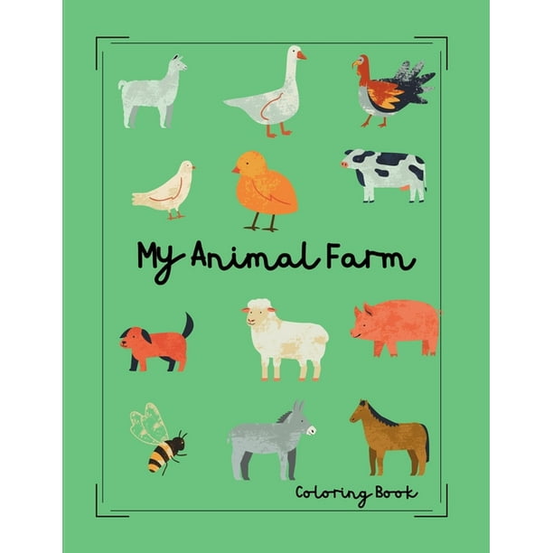 My Animal Farm : Easy Drawing Coloring Book For Preschoolers, Toddlers and  Kids l Draw, Cut, Count & Practice Animal Sounds l Learn to Draw Animals  Using Basic Shapes and Lines (Paperback) -
