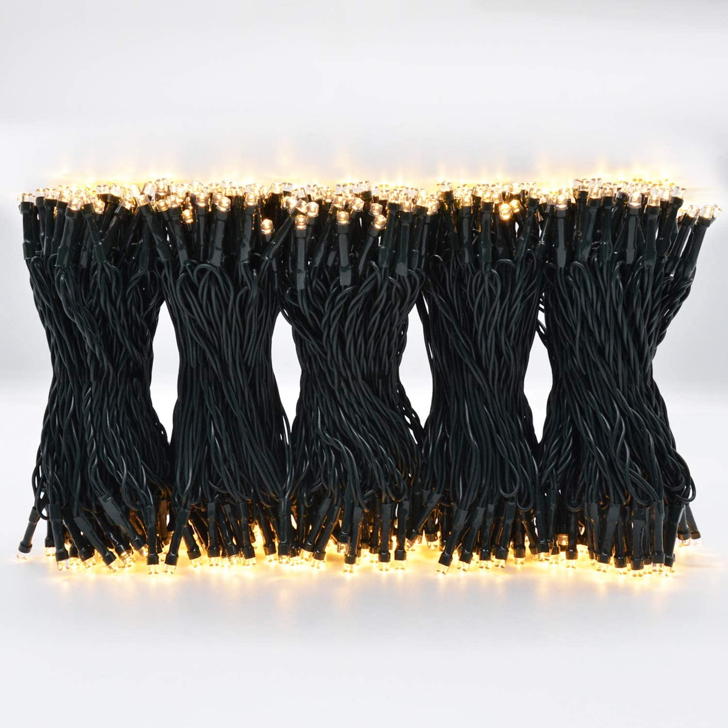 216/432 LED 8 Modes Plug In Warm White String Lights Indoor/Outdoor Christmas 