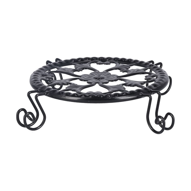 Soporte para plantas, soporte para macetas, soporte para macetas negro, soporte para macetas, máxima confiabilidad Jadeshay A