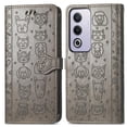thumbnail image 3 of Funda Cartera FOXDOCK para OPPO A3 Pro , Flip PU con Relieve de Gatos y Perros, Tarjetero y Soporte, 3 of 6