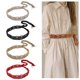 thumbnail image 2 of Vintage Bohemian Rope Belt for Women Fashion Handmade Crochet Waist Belt Girl Travel Waistband for Dress Vacation Belt khaki, 2 of 4