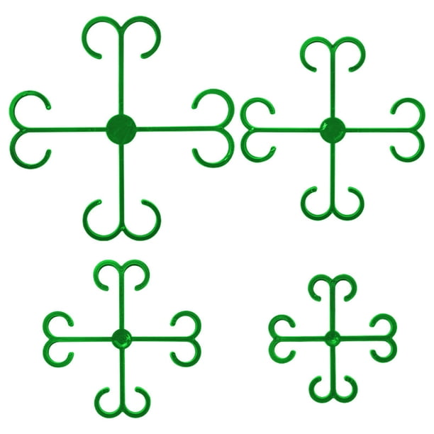 Double Hook Folding Stand Gardening Green Robe Plastic Small Tool Set Of 4 Sizes