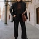 thumbnail image 4 of Pantalones Trajes de traje de dos piezas para mujer Conjuntos de traje casual de negocios de color sólido Primavera Otoño Ygjytge Negro T L para Mujer, 4 of 6