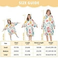 thumbnail image 4 of FORMRS Wearable Blanket Hoodie with Sleeves for Kids Cozy Flannel Sweatshirt, Cute Easter Eggs, 4 of 7