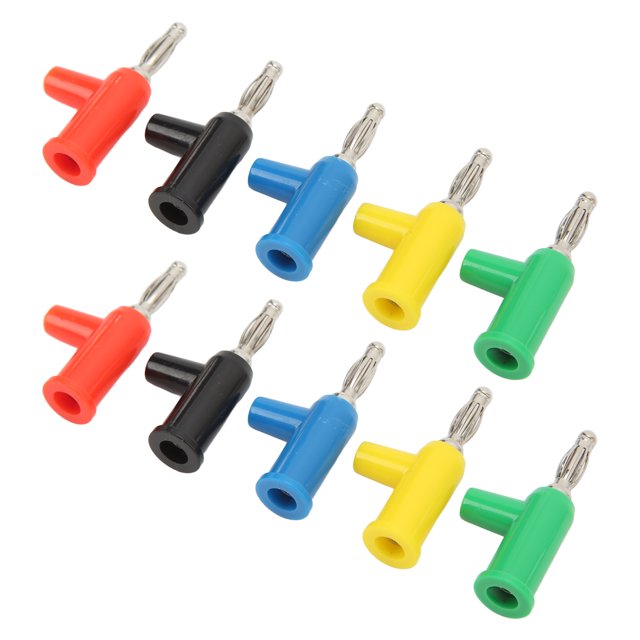 10pcs 4mm Banana Plugs Stackable Solderless Banana Connectors For Speaker Audio Video Device