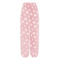 thumbnail image 4 of yievot Womens Plush Pajama Pants Printed Fuzzy Fleece Cozy Lounge Pants Winter Warm Pj Bottoms, 4 of 4