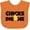 Orange, variant on Inktastic Chicks Dig Me Boys Baby Bib