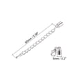 thumbnail image 2 of 10Sets 5mm Leather Cord End Caps with Lobster Clasps & Extender Chain for DIY, Silver Tone, 2 of 6