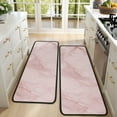 thumbnail image 4 of Kitchen Rugs Sets Of 2,Pink Marble Pattern Anti Fatigue Kitchen Mat Rugs Non Slip Washable,Decorative Kitchen Floor Mats for Kitchen,Sink,Laundry,17"x47"+17"x47", 4 of 5