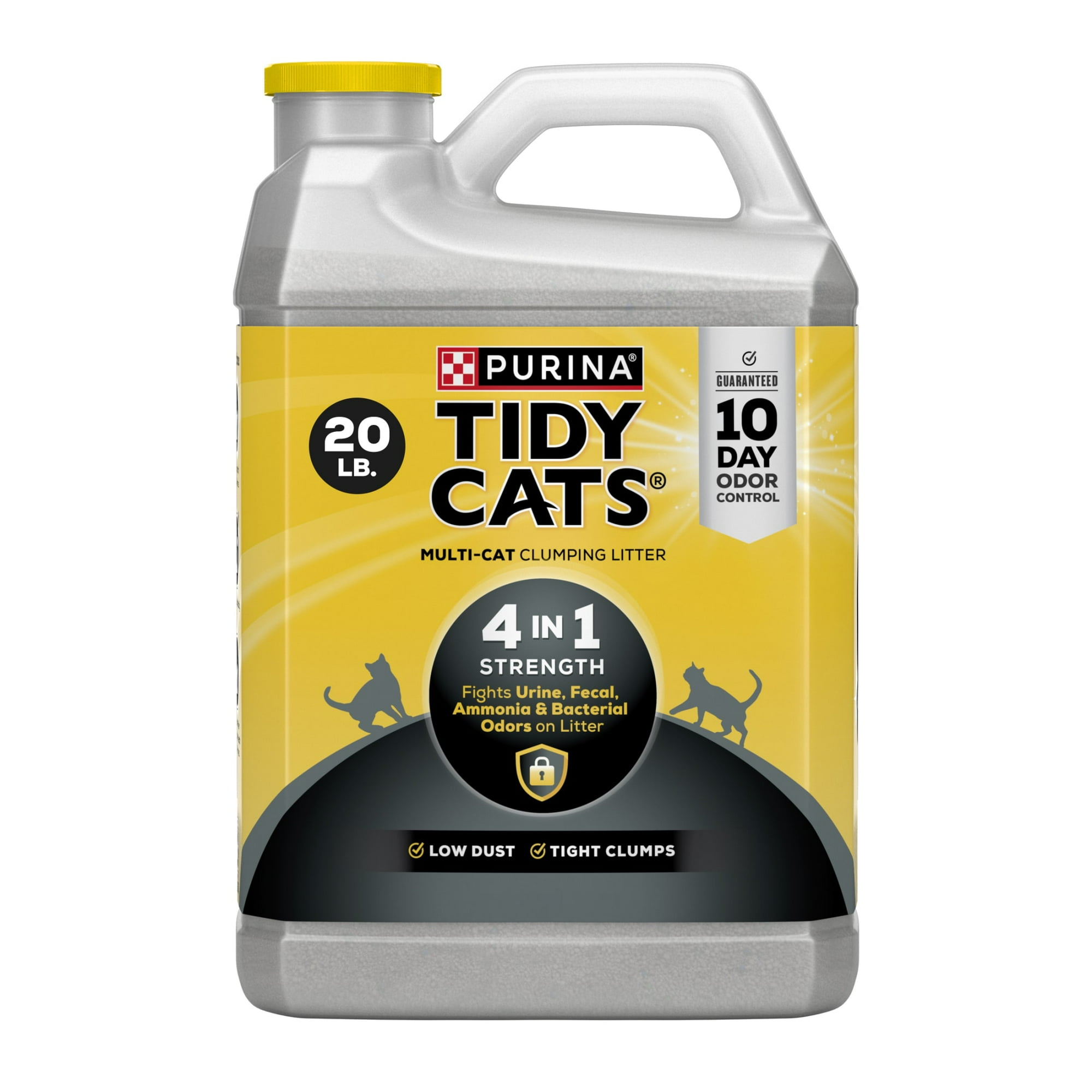 Purina Tidy Cats 4-In-1 Strength Clumping Cat Litter, Floral Scent, 20 lb Jug
