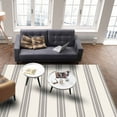 thumbnail image 4 of Area Rugs 5x8 Ft Vintage Black Stripes Beige Background Non-Slip Washable Rug Indoor Rug Floor Mats Non Shedding Carpet for Living Room Bedroom Dining Room Home Decor, 4 of 8