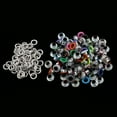 thumbnail image 5 of 100 Piezas de Hebilla de ojales de Metal de Colores Surtidos para artesanía en cuero de 3 mm Sunnimix Remache, 5 of 5