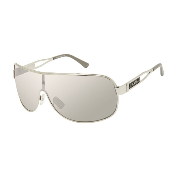 Rocawear Men's R1532 Metal Shield UV Protective Rectangular Fashion Sunglasses, 135mm