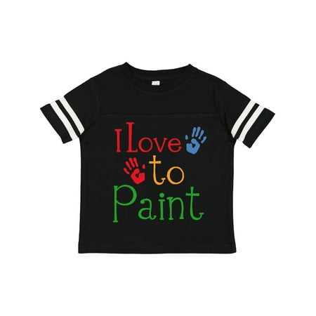 

Inktastic Painting Art I Love to Paint Gift Toddler Boy or Toddler Girl T-Shirt