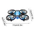 thumbnail image 3 of Drone with 1080P Camera - Foldable Remote Control Quadcopter with Voice Gesture Control, 3D Flip, One Key Start, Emergency Stop, 2 Batteries, Easier to use, Toy for Kids Adult Beginners, 3 of 9