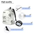 thumbnail image 3 of Disketp Summer Vacation Scene With Camping Van Mochila de Lona Estampada, Mochila Escolar de Viaje Ligera para Estudiantes y Portátil-Medium, 3 of 5