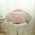 thumbnail image 6 of Super Soft Farmhouse Decorative Plush Throw Pillow Covers 18 x 18 in, Geometric Pattern Tufted Modern Accent Boho Square Cushion Cover Pillow Case for Couch Sofa, 6 of 9