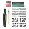 thumbnail image 1 of "Kit de grabado eléctrico profesional con 60 accesorios - Herramienta multifuncional para tallar, pulir y perforar en cerámica, plástico y uñas, velocidad ajustable 3000-18000 RPM, incluye plantillas, 1 of 4