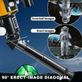 thumbnail image 6 of iMeshbean Telescope 70mm Aperture 300mm - for Kids & Adults Astronomical Refracting (15X-150X) Portable Travel Telescope with Finder Scope, Tripod Phone Adapter, Yellow, 6 of 11