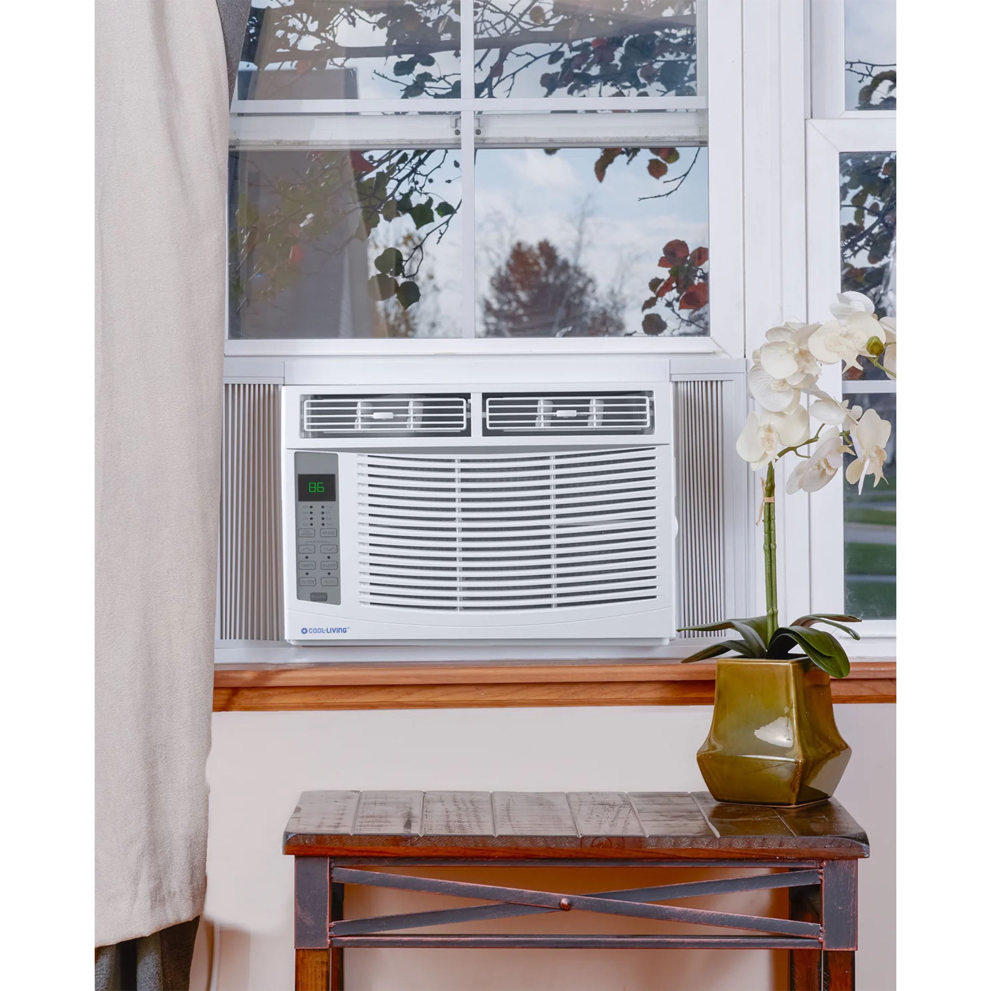Cool-Living 6,000 BTU Window Mount Room Air Conditioner with Installation Kit