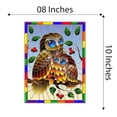 thumbnail image 4 of Owl Wall Decal Living Room Kids Room Home Decor Sticker Vibrant Animal Living Room Decoration - Size: 8 In X 10 In, 4 of 5