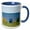 Blue/White, variant on 3drose, Beach Chairs, Prince Edward Island, Canada-cn09 Krs0003 - Keith and Rebecca Snell, 15oz Mug