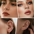 thumbnail image 3 of Conch Piercing Jewelry 16g Septum Jewelry Conch Hoop Daith Earrings Surgical Steel Clicker Hoop CZ Lip Rings with CZ Helix Rook Cartilage Piercing Jewelry, 3 of 5