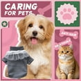 thumbnail image 5 of GASTROPOD Dog Sweater,Gray Turtleneck Knit Dog Costume,Lace Bib Cute Casual Dog Clothes for Small Dogs,Style2, 5 of 7