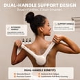thumbnail image 4 of Electric Body Brush Back Scrubber for Shower, Waterproof Long Dual Handle Power Body Scrubber with 3 Heads, Rechargeable Bath Brush & 2 Speeds, for Cleansing, Exfoliating and Massaging Skin, 4 of 10