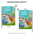 thumbnail image 3 of Happy Easter Garden Flags For Outside, Double Sided Linen Spring Summer Yard Flag, Rustic Garden Sign Banner For Outdoor Decor, 3 of 5