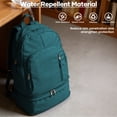 thumbnail image 5 of SYCNB Gym Backpack with Shoe Compartment, Waterproof Lightweight Sport Bag for Men & Women, Casual Travel Swimming Bag, Peacock Blue, 5 of 7