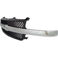 thumbnail image 4 of For 01-02 Silverado 2500HD, 3500 Pickup Truck Front Grille Assembly Black Chrome, 4 of 5