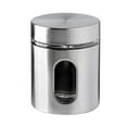 thumbnail image 3 of MOQIN Kitchen Canisters By Home Basics | Food Storage Containers with Lids Airtight | Stainless Steel and Glass | With See-Through Windows (Silver), For Flour, Coffee, Sugar, and Dry Ingredients, 3 of 3