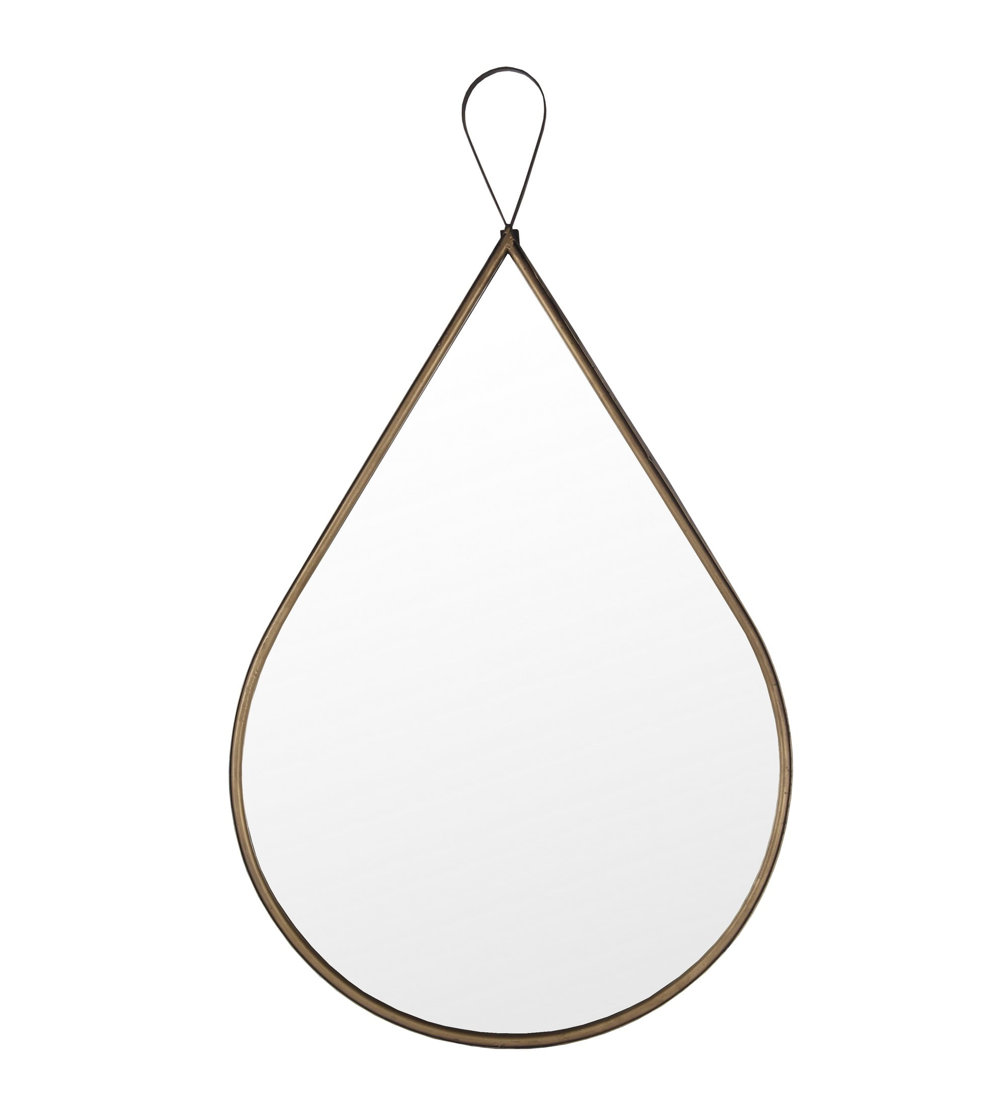Privilege Tear Drop Gold Metal Wall Mirror 21062 - Walmart.com - Walmart.com