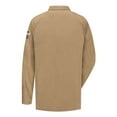 thumbnail image 2 of Bulwark Long Sleeve Polo in Khaki M | QT12, 2 of 2