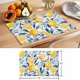 thumbnail image 6 of Summer Lemon Placemats Set of 12 Spring Pastoral Watercolor Fruit Blue Yellow Place Mats Indoor Wipeable Table Mats Washable Dining Table Placemats for Kitchen Holiday Party Home Decor 13x19 Inch, 6 of 9