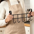 thumbnail image 6 of Over The Door Hooks, Towel Rack Towel Hooks for Bathroom, Towel Holder for Hanging Heavy Duty, Door Rack Over Door Hanger with 5 Coat Hooks for Bedroom Bathroom Kitchen, 1 Pc, 9.4x3.5x0.83", 6 of 6