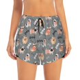 thumbnail image 2 of Salouo Bulldog Print Women's 2 in 1 Running Shorts Double-Layer Shorts Athletic Workout Gym Yoga Shorts Running Shorts for Women-XX-Large, 2 of 7