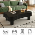 thumbnail image 3 of Hassch Modern Lift-Top Coffee Table with Hidden Storage Compartments, Rustic Home Accent Table for Living Space, 42.52"L x 27.17"W x 13"-18.9"H, Black, 3 of 6