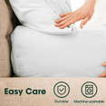 thumbnail image 4 of CH 4-Piece Queen Size Sheet Set – Soft Microfiber Bedding with 14'' Deep Pockets, Lightweight & Fade Resistant, Pearl White, 4 of 7