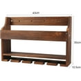 thumbnail image 7 of 2 Pack Wall Mounted Wine Rack, Wood LED Wine Glass Rack, Bar Shelves, Wine Glass Holder Wall Mounted, Floating Bar Shelves for Kitchen, Dining Room, Home, Bar, 7 of 7