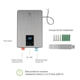 thumbnail image 4 of Calentador de Agua Electrico Instantáneo 220V, 1.5 Servicios, Pantalla táctil control de Temperatura de 30° a 55°C AVERA CE01, 4 of 11