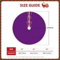thumbnail image 4 of Kll Purple Christmas Tree Skirt 30",Party Decorations Farmhouse For Christmas Decorations Holiday Party, 4 of 8
