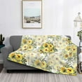 thumbnail image 2 of Yiaed Daisies And Wildflowers Print Blanket Throw Blanket Soft Cozy Flannel Blanket for Home Bed Sofa Couch Chair-60"x50", 2 of 6